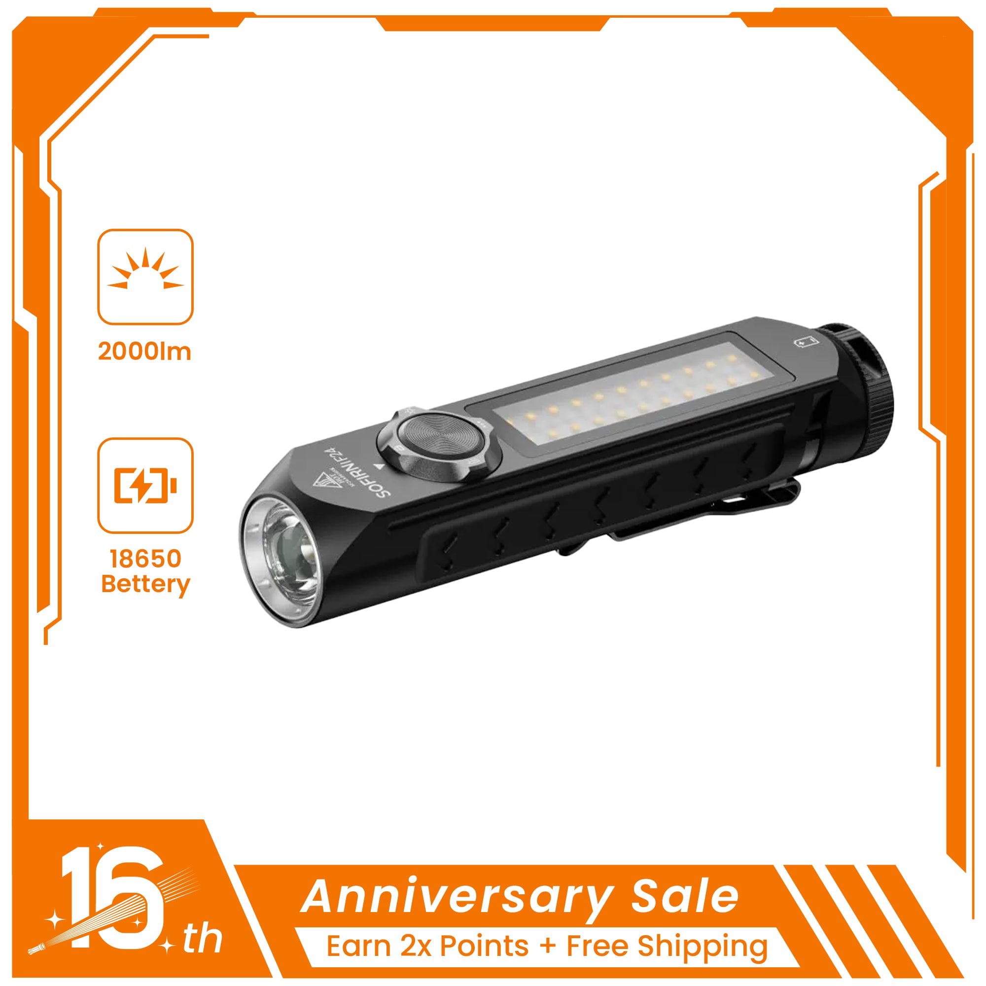 SOFIRN IF24 PRO 1800 Lumens SFT40 Buck Driver RGB Light