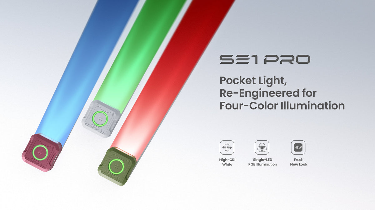 SOFIRN SE1 PRO: Pocket Light, Re-Engineered for Four-Color Illumination