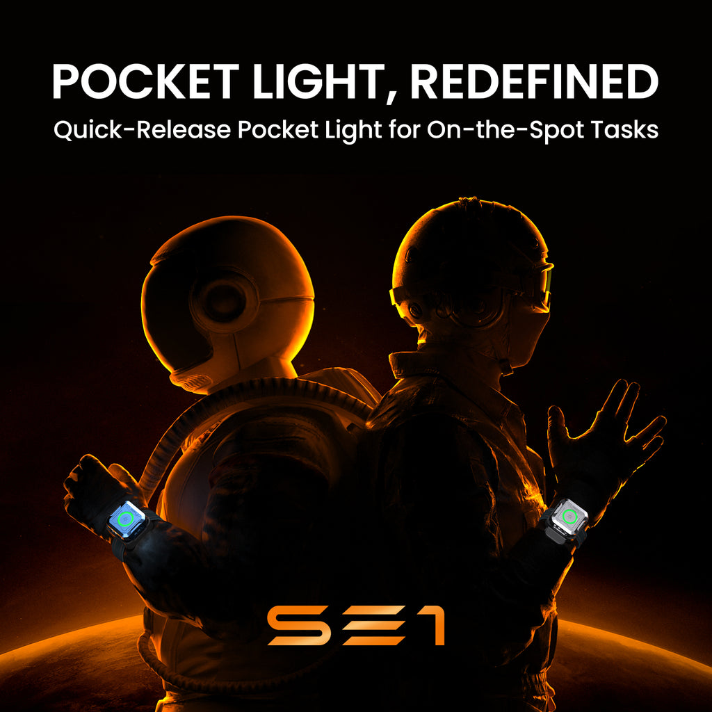 SOFIRN SE1 EDC Pocket Light with 300 Lumens, Quick-Release Design & RGB Signal Ring, Wearable Light