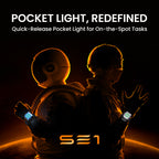 SOFIRN SE1 EDC Pocket Light with 300 Lumens, Quick-Release Design & RGB Signal Ring, Wearable Light
