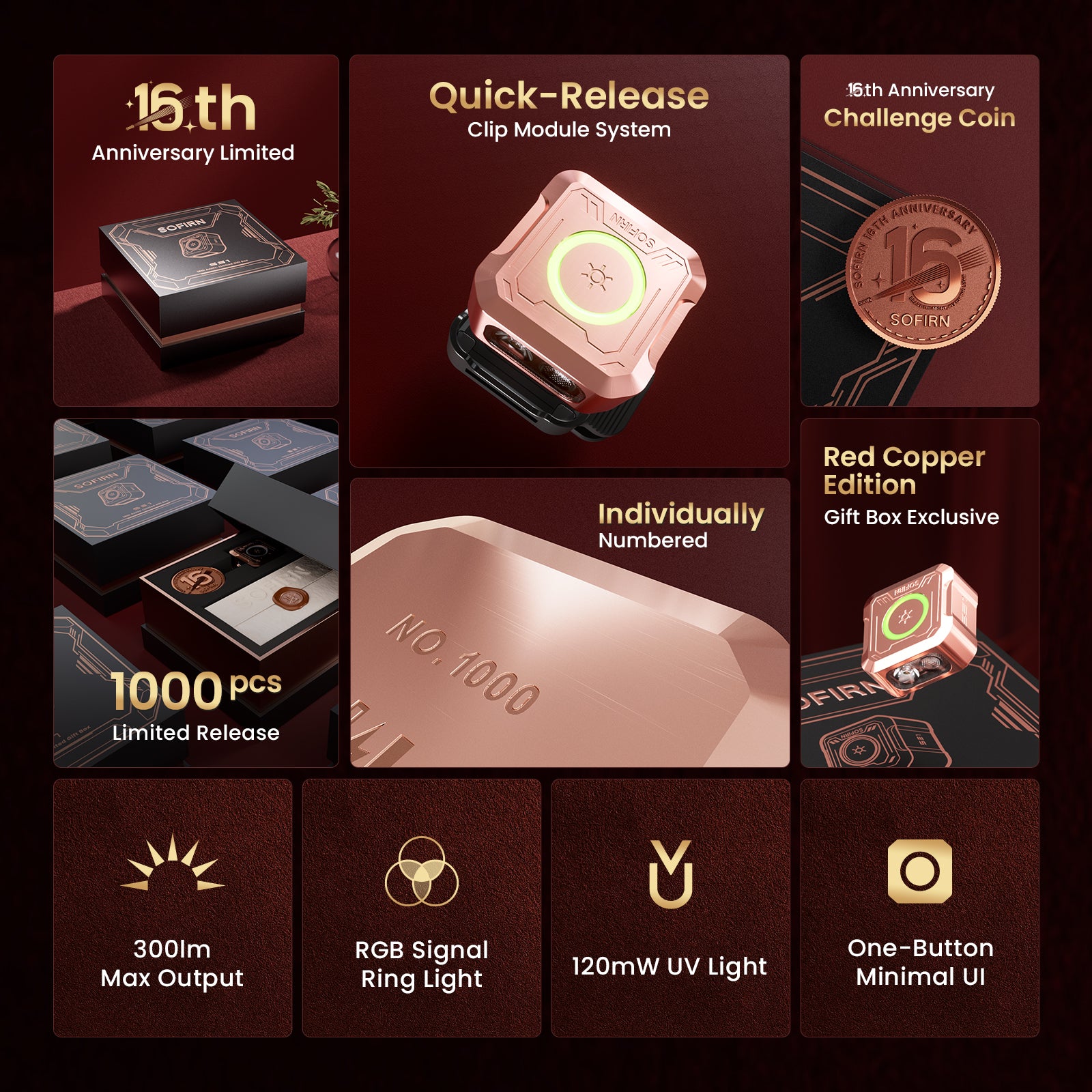 SOFIRN SE1 Pocket Light Anniversary Limited Copper Collector-Grade Gift Box