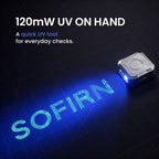 SOFIRN SE1 EDC Pocket Light with 300 Lumens, Quick-Release Design & RGB Signal Ring, Wearable Light