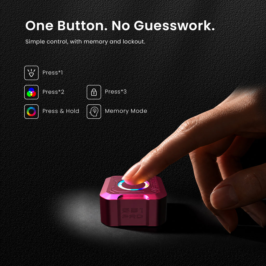 SOFIRN SE1 PRO EDC Pocket Light with High-CRI White Light, Single-LED RGB Illumination, Fresh New Look, Wearable Light