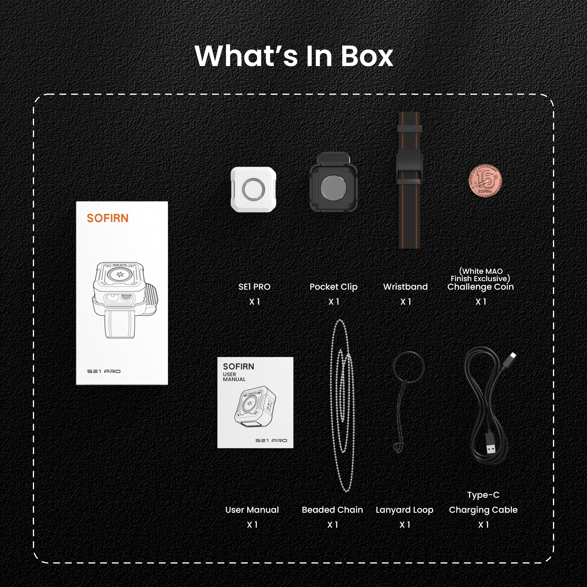 SOFIRN SE1 PRO EDC Pocket Light with High-CRI White Light, Single-LED RGB Illumination, Fresh New Look, Wearable Light