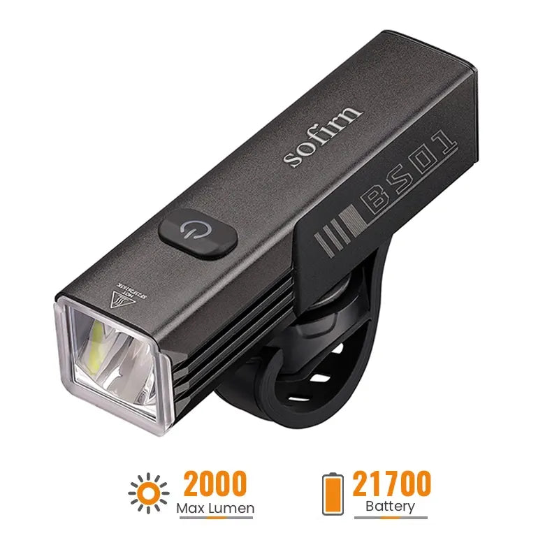 [Ship from China warehouse] SOFIRN BS01 2000 Lumens USB-C Rechargeable LED Bike Light