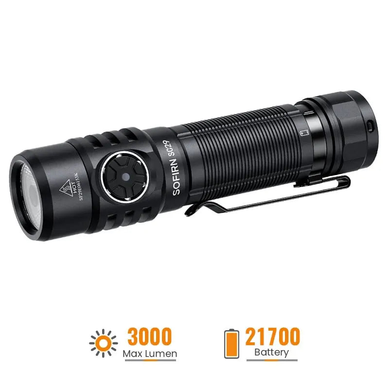 [Ship from China warehouse] SOFIRN SC29 Powerful 3000 Lumens EDC Flashlight