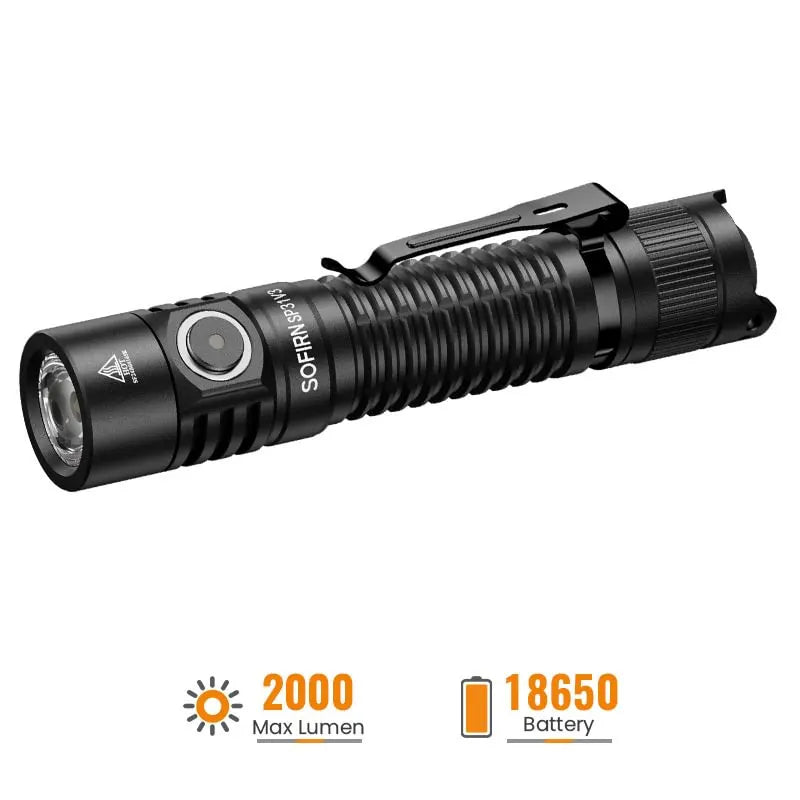 SOFIRN SP31 V3 Tactical Flashlight Max 2000 Lumens with Side switch + tail switch