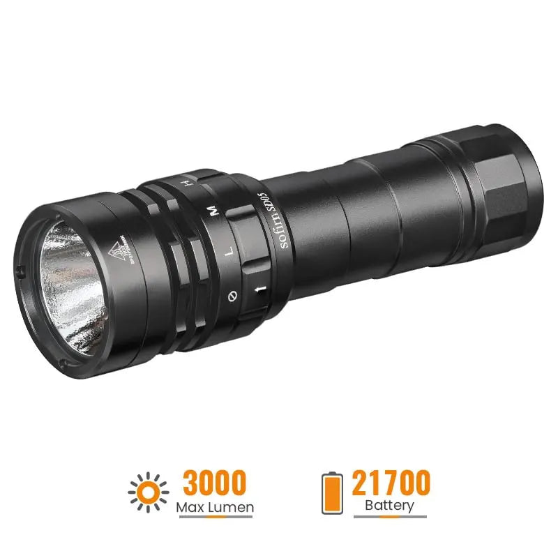 SOFIRN SD05 Powerful 3000lm Scuba Diving Flashlight