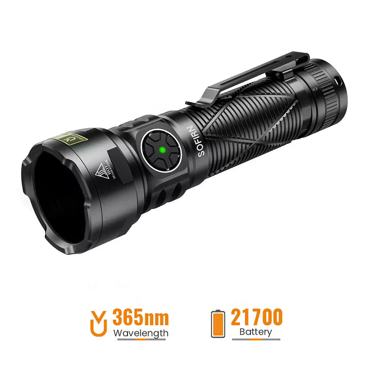 [Ship from China warehouse] SOFIRN SR15UV 365nm Rechargeable Flashlight