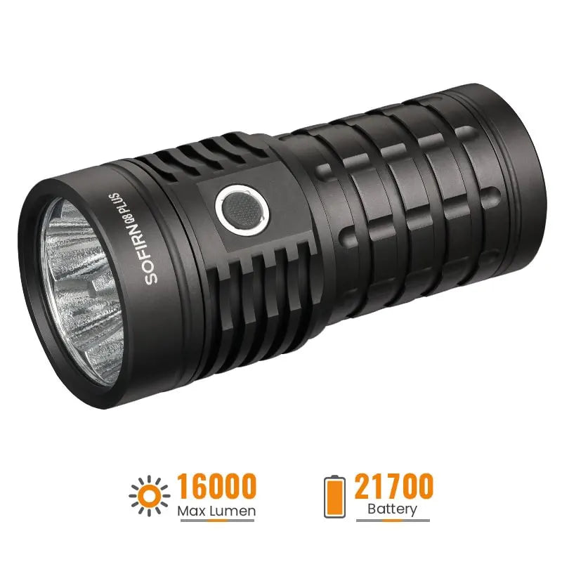 SOFIRN Q8 Plus 16000 Lumens Rechargeable Flashlight with Anduril 2.0 UI