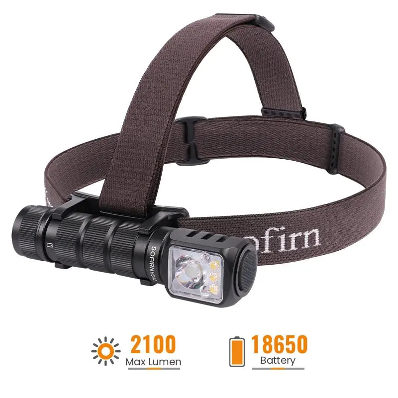 SOFIRN HS42 2100 Lumens Headlamp with Spotlight Floodlight