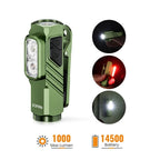 SOFIRN ST10 A Detachable 3-Beam-in-1 Flashlight with 100lm Instant-on Side Red Light