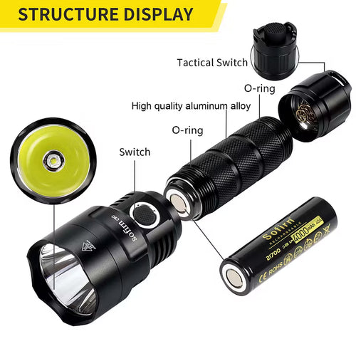 SOFIRN C8G Powerful 2000 Lumens Flashlight