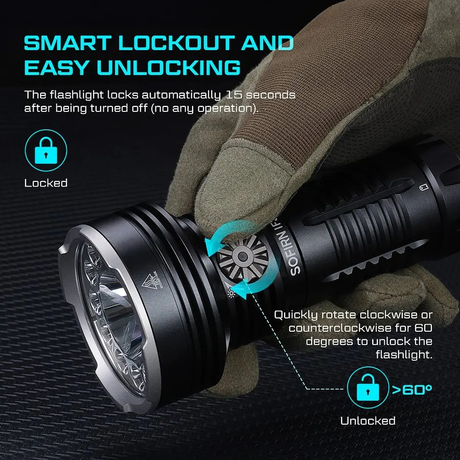 SOFIRN IF30 Powerful Rechargeable Flashlight