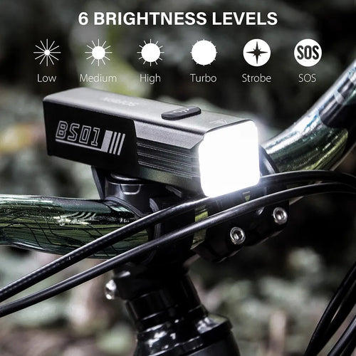 SOFIRN BS01 2000 Lumens USB-C Rechargeable LED Bike Light