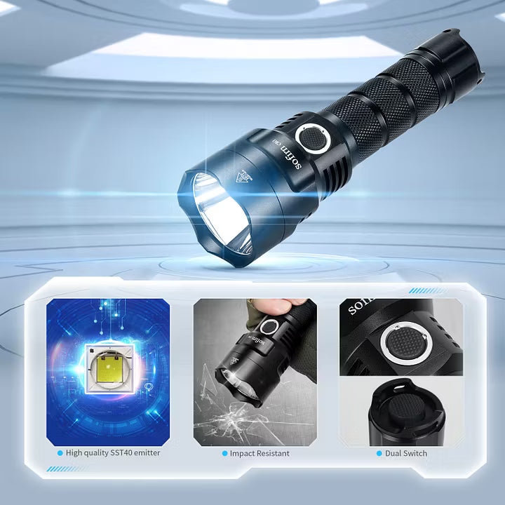 [Ship from China warehouse] SOFIRN C8G Powerful 2000 Lumens Flashlight