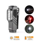 SOFIRN ST10 A Detachable 3-Beam-in-1 Flashlight with 100lm Instant-on Side Red Light