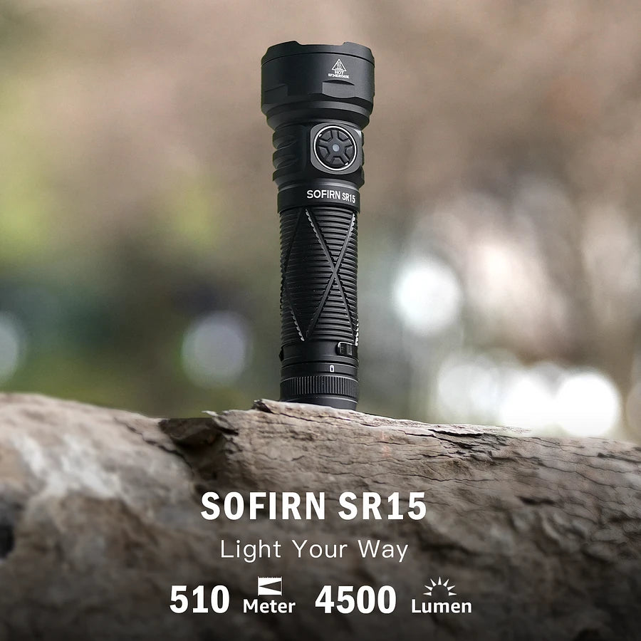 Sofirn SR15 4500 Lumens Rechargeable Flashlight