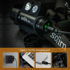 [Ship from China warehouse] SOFIRN HS20 Rechargeable Headlamp with Spotlight Floodlight