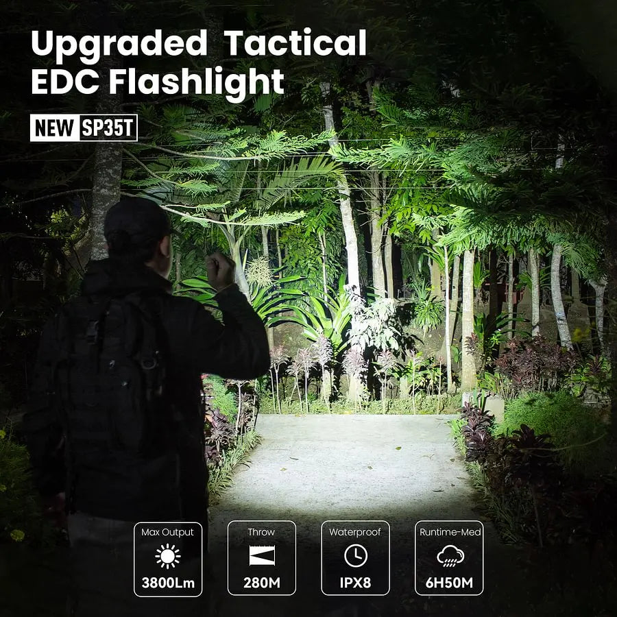 SOFIRN SP35T Rechargeable Tactical Flashlight