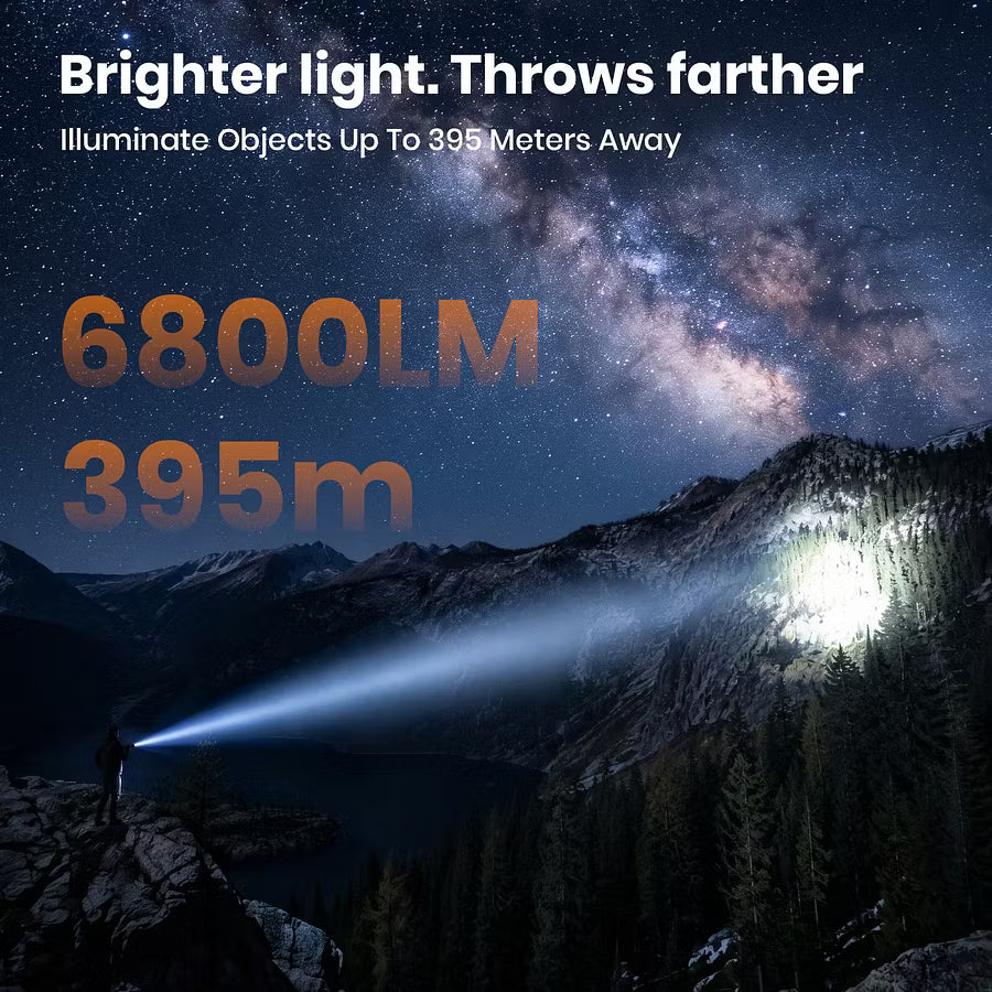 SOFIRN SK31 6800-Lumen Type-C Rechargeable Flashlight Featuring Tactical & Outdoor Modes