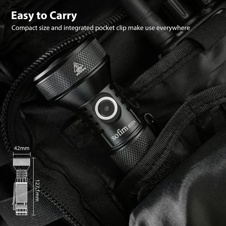 SOFIRN IF22A 2100 High Lumen 690m Powerful Thrower Flashlight