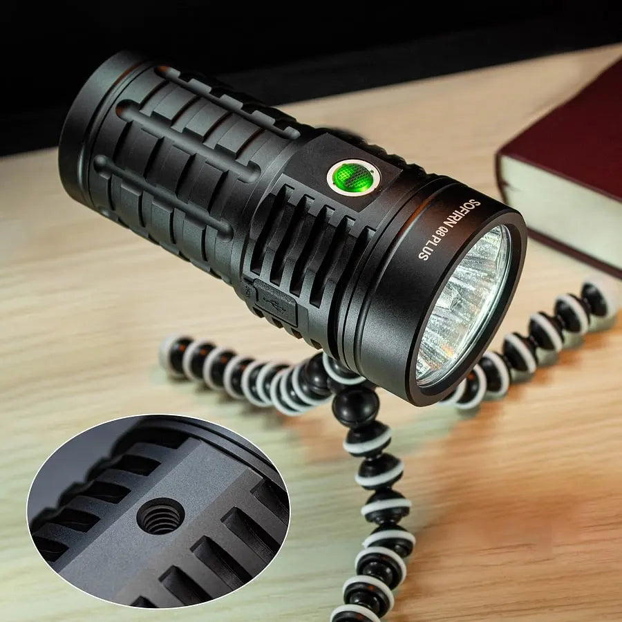 SOFIRN Q8 Plus 16000 Lumens Rechargeable Flashlight with Anduril 2.0 UI