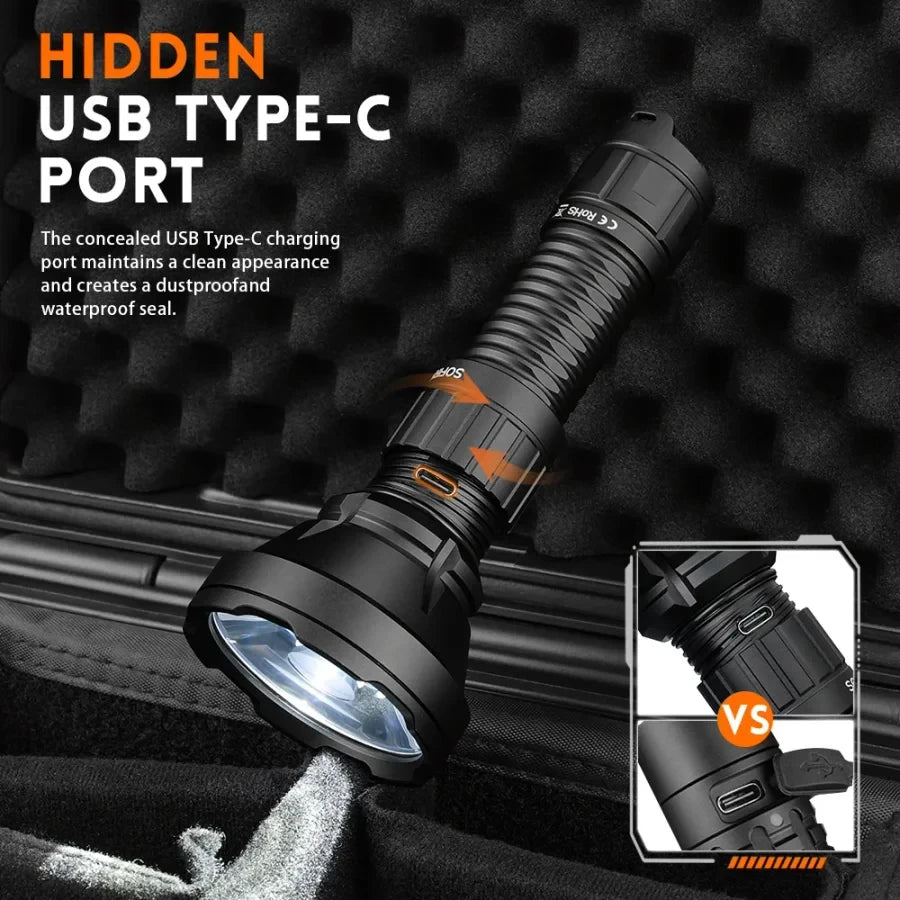 SOFIRN SF26 Rechargeable EDC Flashlight with Tail Switch