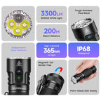 SOFIRN SR23 Sofirn's 1st EDC Flashlight with 360nm UV Light & A Stainless Steel Strike Bezel
