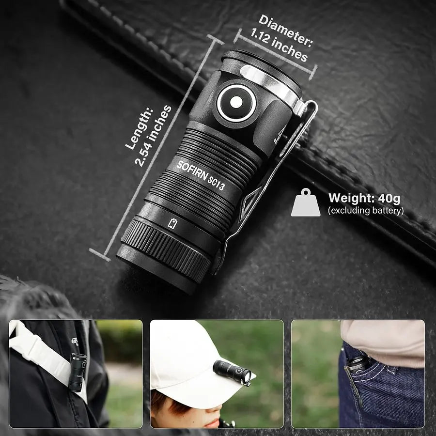 SOFIRN SC13 Mini USB-C Rechargeable Flashlight