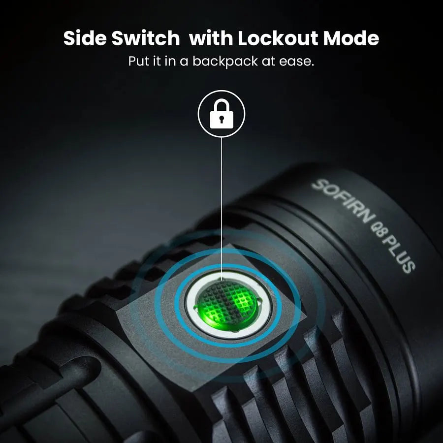 SOFIRN Q8 Plus 16000 Lumens Rechargeable Flashlight with Anduril 2.0 UI
