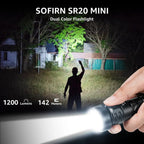 [Ship from China warehouse] SOFIRN SR20MINI 1200 Lumens EDC Flashlight with Red Light