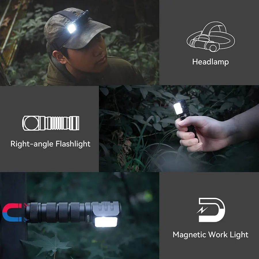 SOFIRN HS42 2100 Lumens Headlamp with Spotlight Floodlight