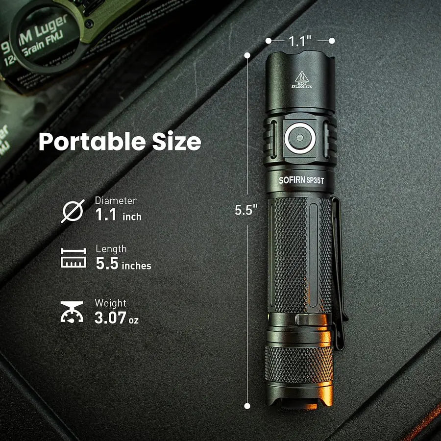 SOFIRN SP35T Rechargeable Tactical Flashlight