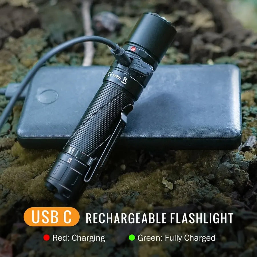 SOFIRN SK30 A Heavy-Duty Tactical Flashlight with Dual Tail Switches