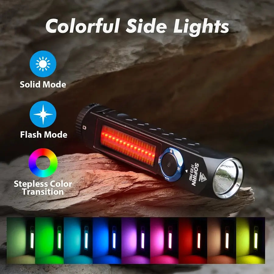 SOFIRN IF23 PRO 5000 Lumens Powerful Rechargeable EDC Flashlight