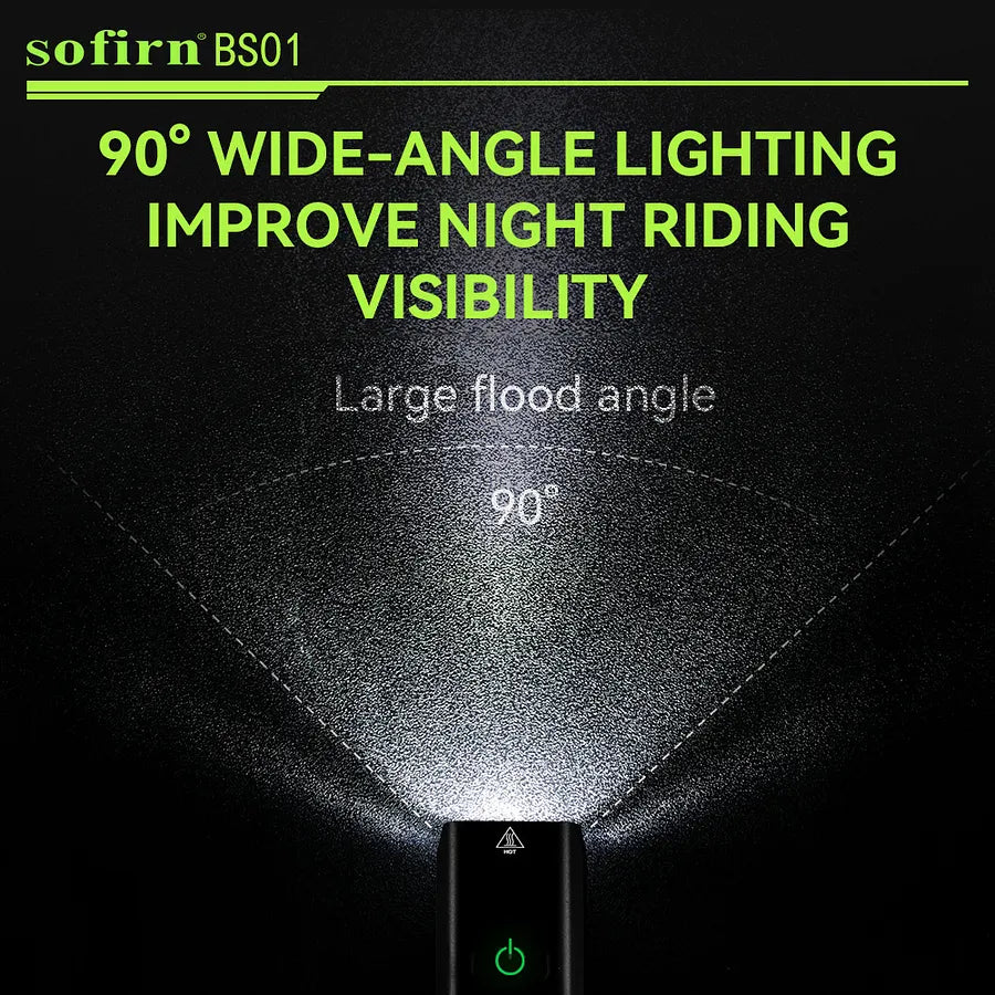 [Ship from China warehouse] SOFIRN BS01 2000 Lumens USB-C Rechargeable LED Bike Light