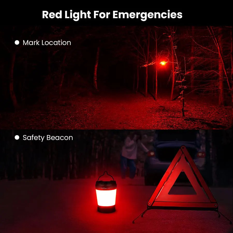 [Ship from China warehouse] SOFIRN LT1S USB C Rechargeable Lantern Red & White Light