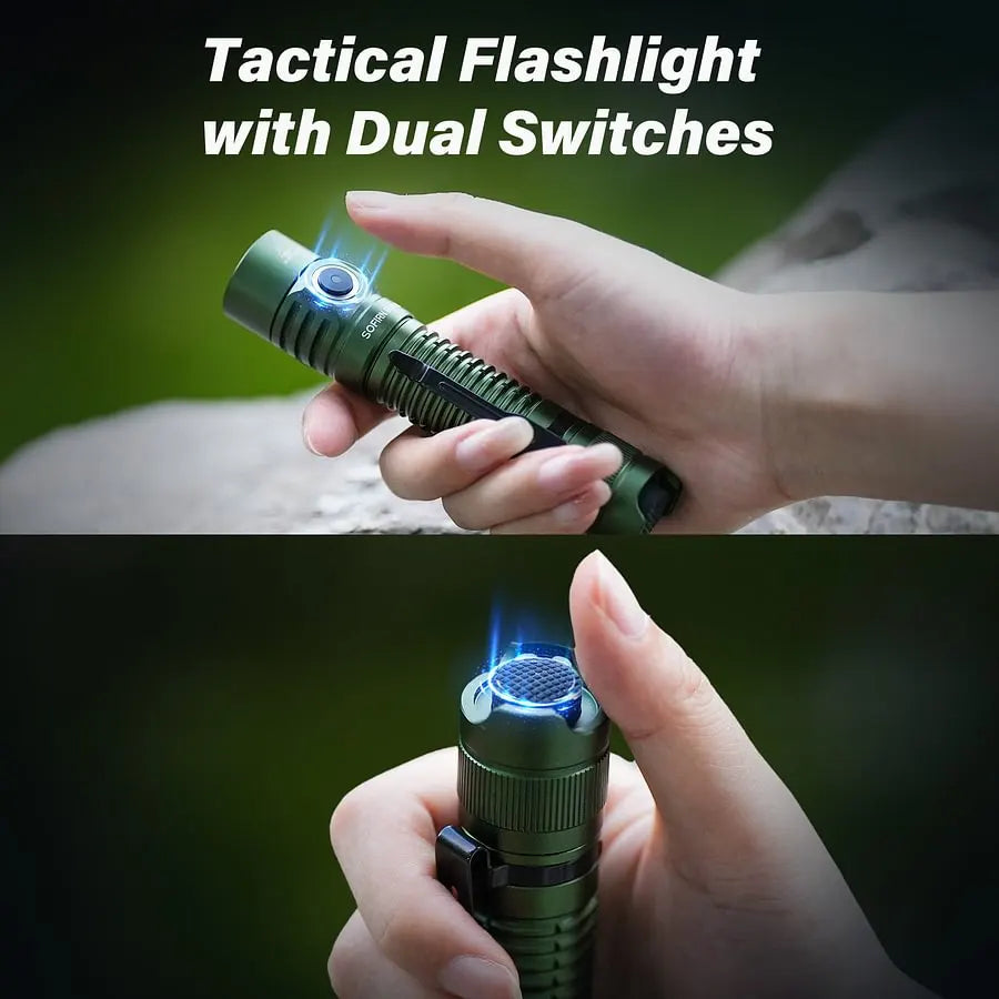 SOFIRN SP31 V3 Tactical Flashlight Max 2000 Lumens with Side switch + tail switch