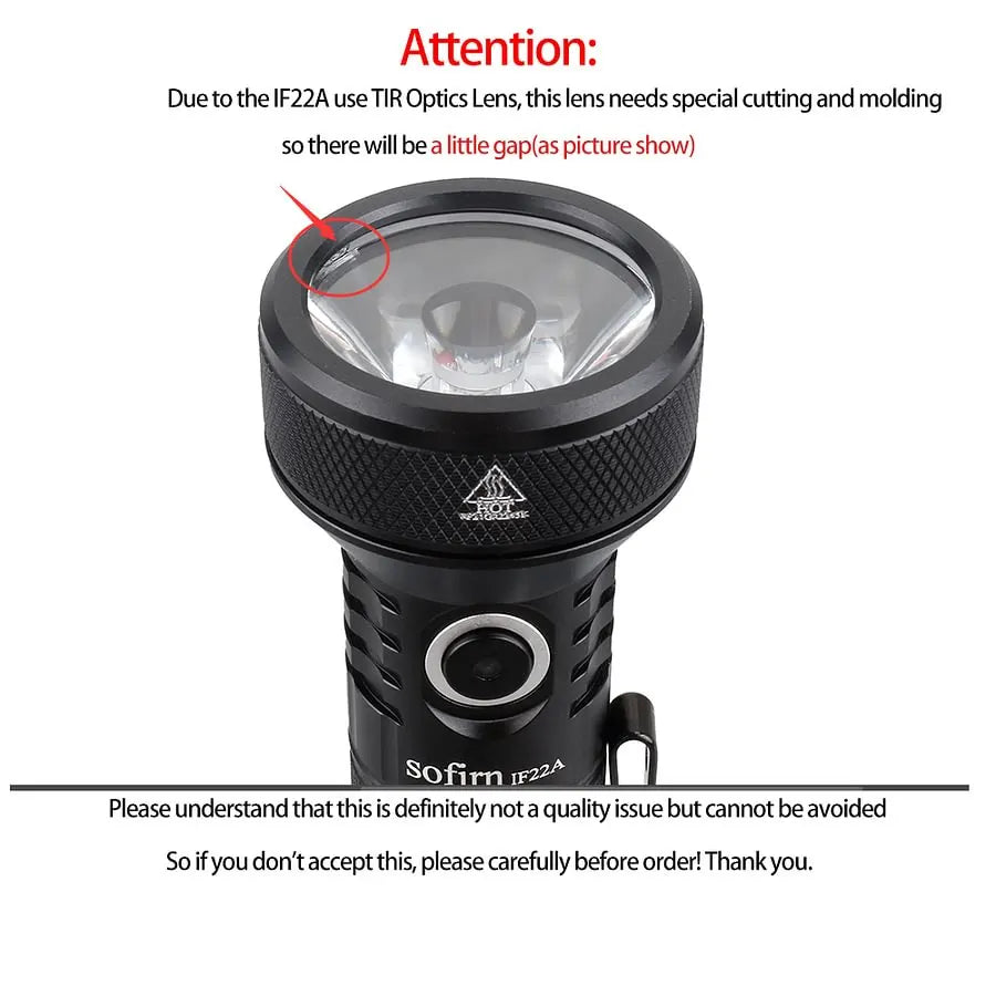 SOFIRN IF22A 2100 High Lumen 690m Powerful Thrower Flashlight