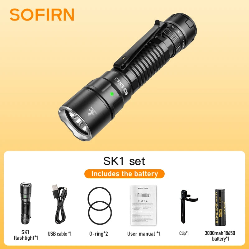[Ship from China warehouse] SOFIRN SK1 Long-range Tactical Flashlight