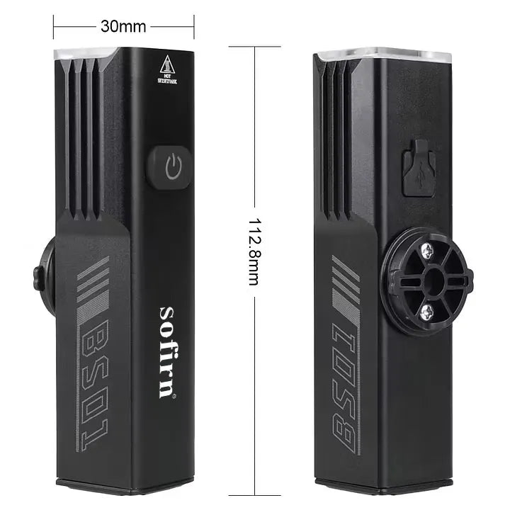 [Ship from China warehouse] SOFIRN BS01 2000 Lumens USB-C Rechargeable LED Bike Light