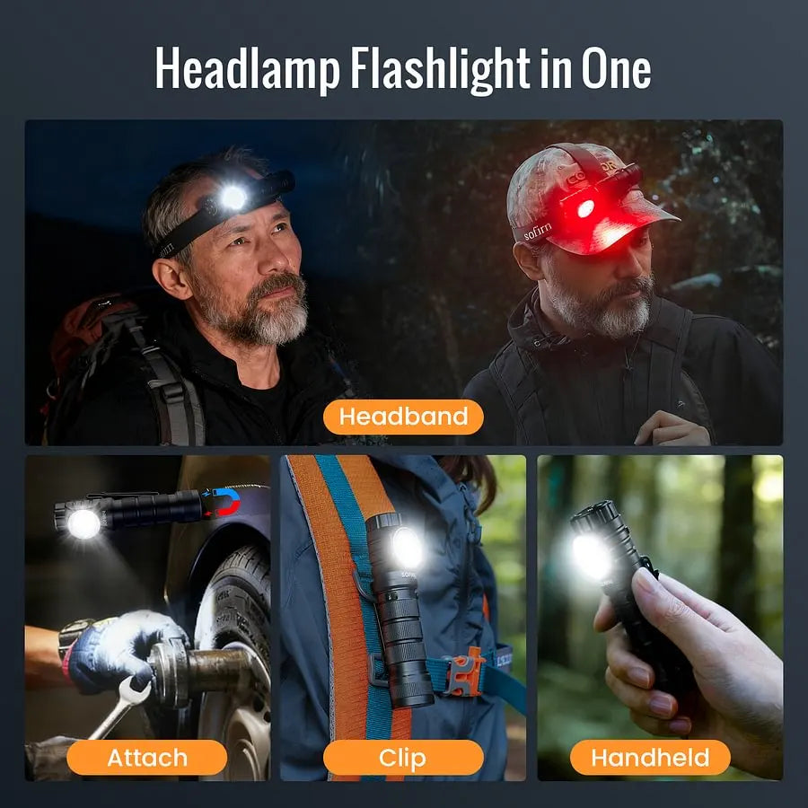 [Ship from China warehouse] SOFIRN HS43 SOFIRN's 1st Hybrid Headlamp with Magnetic Rotary Switch
