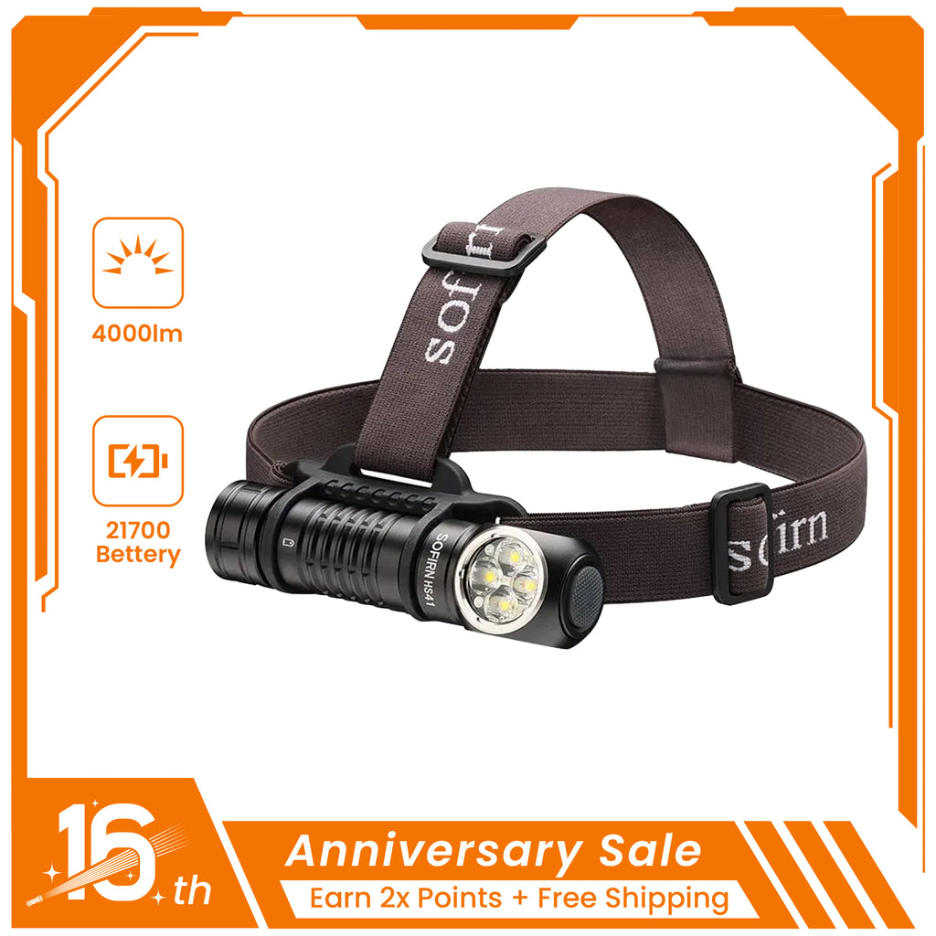 SOFIRN HS41 4000 Lumens Rechargeable Headlamp