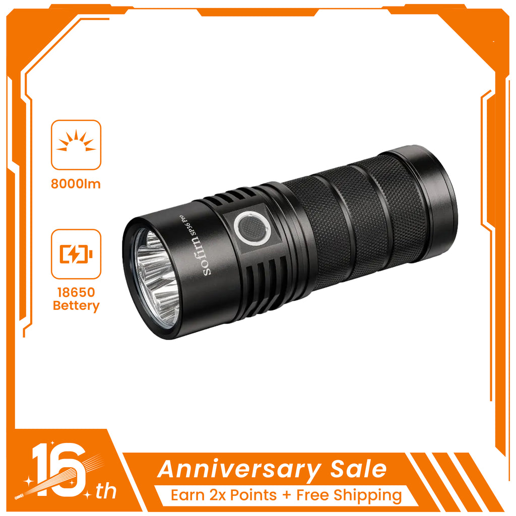 SOFIRN SP36Pro Rechargeable Flashlight with Anduril 2.0 UI